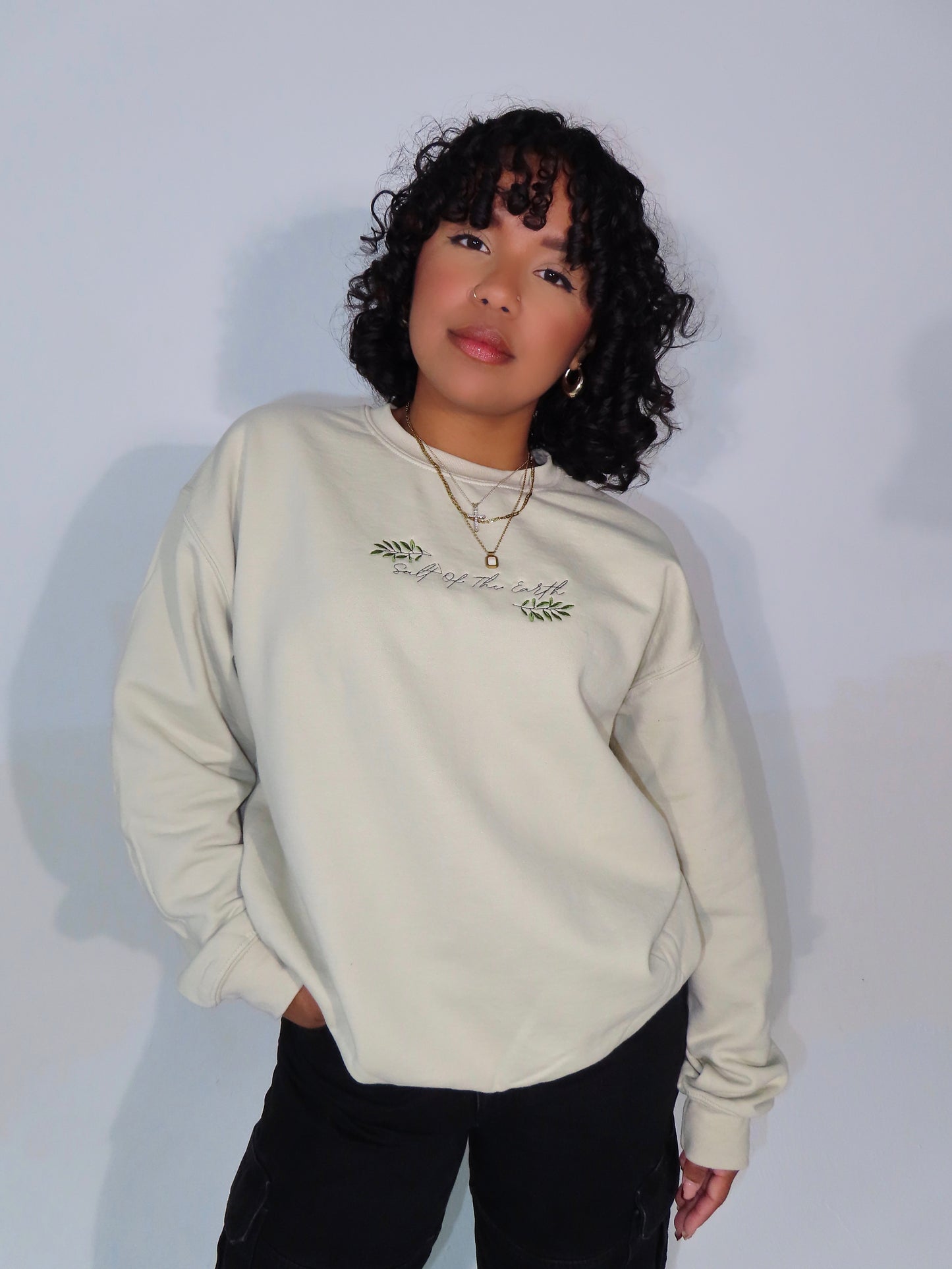 Salt Of The Earth Embroidered Crewneck