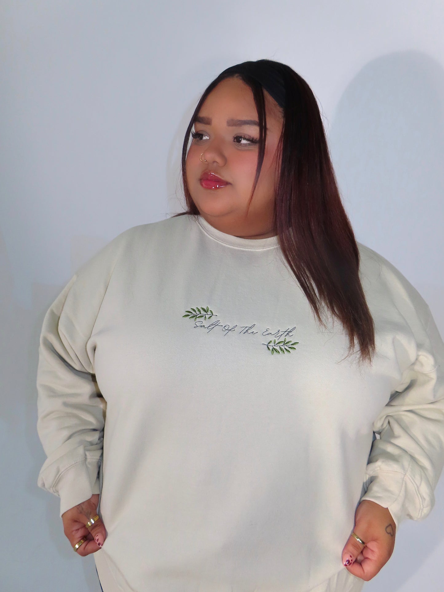 Salt Of The Earth Embroidered Crewneck